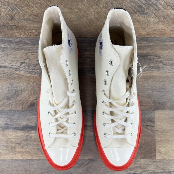 Converse Chuck Taylor All Star 70 High Comme Des Garcons Sz 12 Mens Pristine Red - Picture 8 of 9